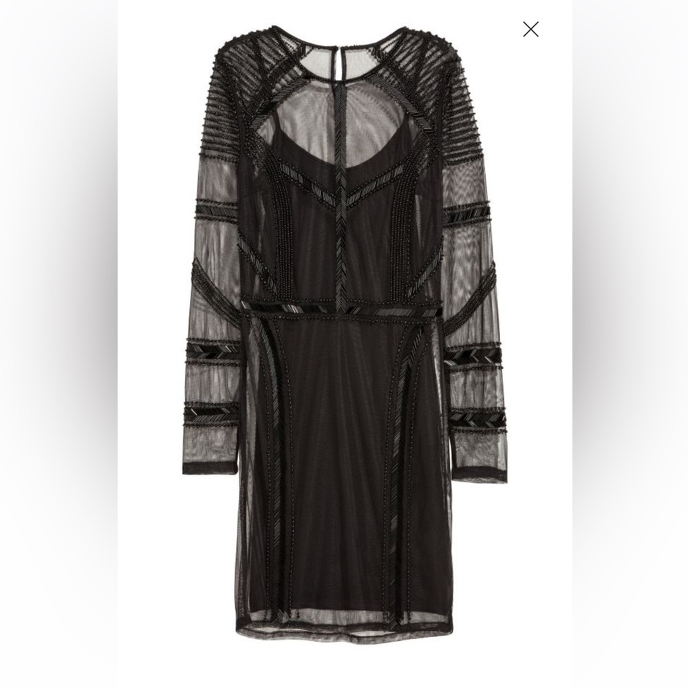 H&M Beaded Dress XS